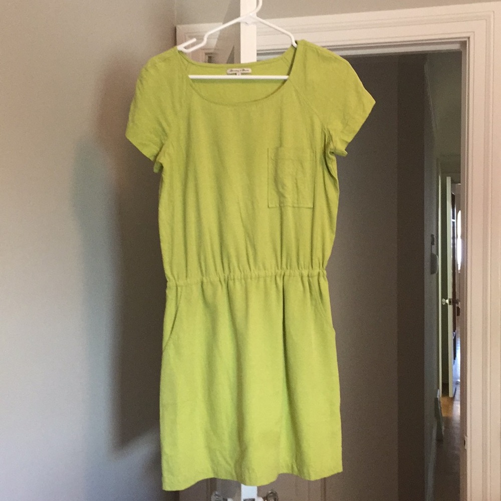 Lime green short sleeve dress